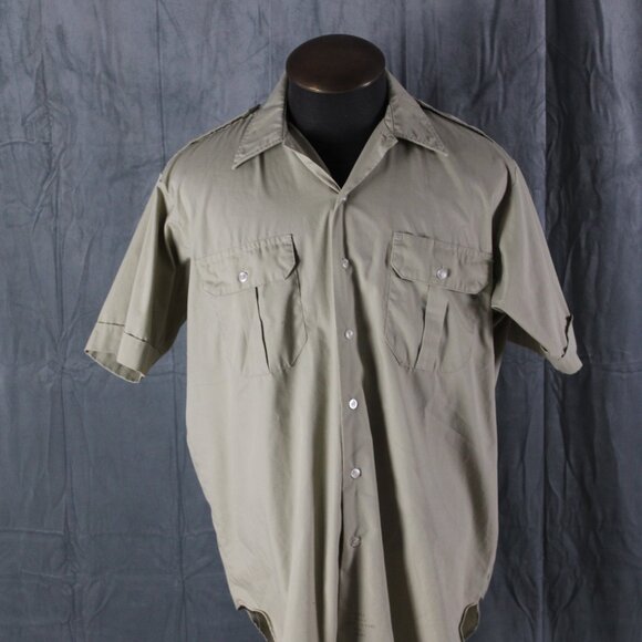 Vintage Button-Down Shirt - Greyhound Bus Driver Shirt- Men's Extra-Large - Picture 5 of 10
